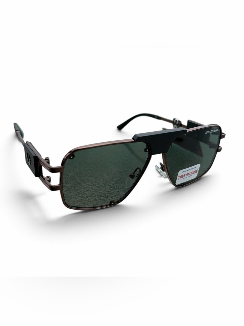 S5 pTRUE RELIGION UNISEX MEN/WOMENS DARK BROWN SUN GLASSES NWT